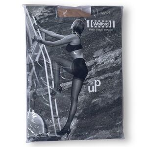 Wolford Nude/Tan Sheer Tights – uP Push-Up Effect Vintage NIP